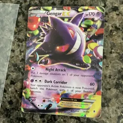 Pokemon Gengar EX Ultra Rare Holo 34/119 XY Phantom Forces Basic 170 HP - Image 1