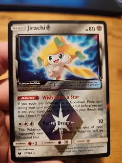 Prism Star - Jirachi Prism Star Pokemon Sun & Moon Celestial Storm #97 - Image 1