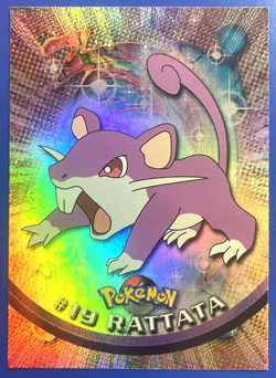 1999 Pokemon TV Animation Series Rattata #19 HOLO Blue Logo - Near Mint - Image 2