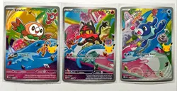 Rowlet Litten Popplio - Promo Set - 43 44 45 Pokemon TCG First Partner Series 1 - Image 1