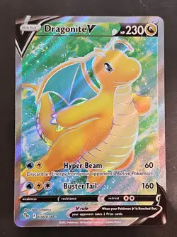 Dragonite V (Full Art) 076/078 Pokemon GO Holo - Image 1