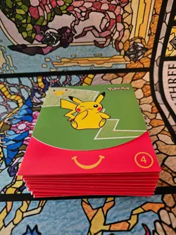 11x 2021 McDonald's 25th anniversary Pokemon card pack sealed Green Pack #4 NEW - Image 2