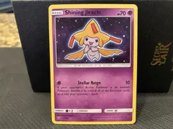 NEAR MINT Pokemon TCG Shining Jirachi Shining Legends 42/73 Shiny Holo Rare - Image 1