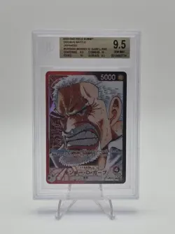 2022 One Piece Summit Decisive Battle Japanese Monkey D. Garp L PAR Beckett 9.5 - Image 1