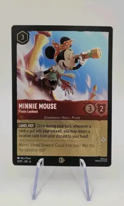 Disney Lorcana TCG: Minnie Mouse - Pirate Lookout 12/P2 Promo Foil - NM - Image 1