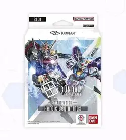 2 x Gundam Card Game ST01 Starter Deck Heroic Beginnings SEALED WITH PACK - Image 1