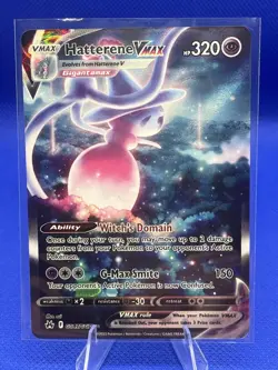 Pokemon TCG Hatterene VMAX Full Art Ultra Rare Holo Card Crown Zenith GG47/GG70 - Image 1