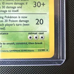 Pokemon TCG Nidoking Base Set Holo Unlimited Rare Card 11/102 1999 - Image 4
