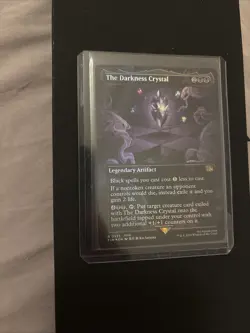 The Darkness Crystal Borderless Foil Card Final Fantasy Magic: The Gathering - Image 1