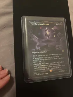 The Darkness Crystal Borderless Foil Card Final Fantasy Magic: The Gathering - Image 2