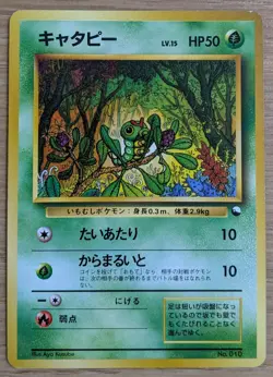 Caterpie Quick Starter Gift Set Green No Rarity Pokemon Card Japanese No.010 - Image 1