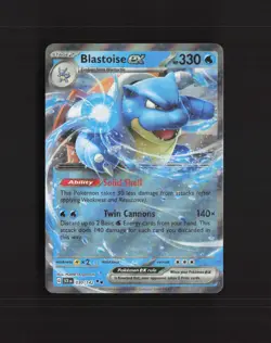 Blastoise ex 030/142 Stellar Crown Ultra Rare Holo Pokemon Card NM - Image 1
