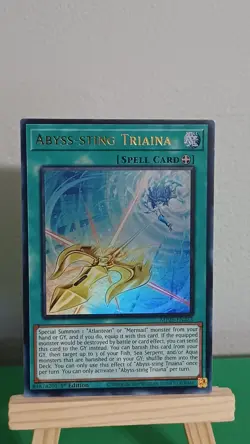 2025 Yugioh Abyss-Sting Triaina Spell Card MP25-EN253 Ultra Rare 1st Edition - Image 2