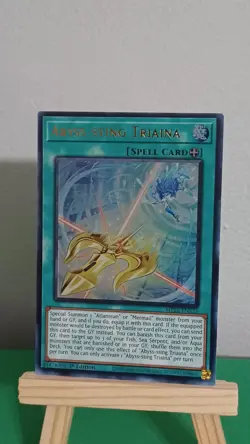 2025 Yugioh Abyss-Sting Triaina Spell Card MP25-EN253 Ultra Rare 1st Edition - Image 3