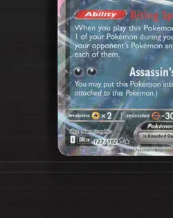Team Rocket's Crobat ex 122/182 Destined Rivals Ultra Rare Holo Pokemon Card NM - Image 5