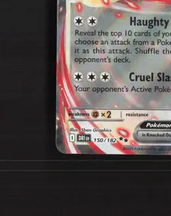 Team Rocket's Persian ex 150/182 Destined Rivals Ultra Rare Holo Pokemon Card NM - Image 5
