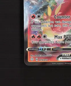 Cinderace VMAX 019/072 Shining Fates Ultra Rare Holo Pokemon Card NM - Image 5