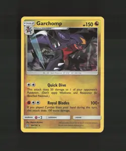 Garchomp 99/156 Ultra Prism Cracked Ice Holo Pokemon Card LP - Image 1