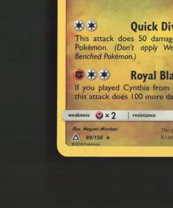 Garchomp 99/156 Ultra Prism Cracked Ice Holo Pokemon Card LP - Image 5