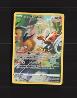 Galarian Zapdos SWSH283 Sword & Shield Full Art Black Star Promo Pokemon Card NM - Image 1