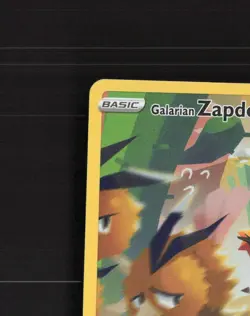 Galarian Zapdos SWSH283 Sword & Shield Full Art Black Star Promo Pokemon Card NM - Image 3