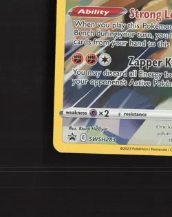 Galarian Zapdos SWSH283 Sword & Shield Full Art Black Star Promo Pokemon Card NM - Image 5