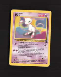 Mew 8 Wizards Black Star Promos Black Star Promo Pokemon Card LP - Image 1