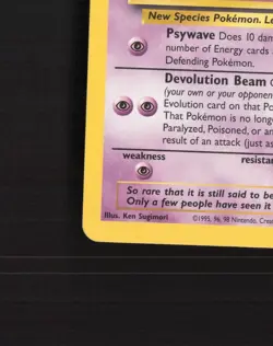 Mew 8 Wizards Black Star Promos Black Star Promo Pokemon Card LP - Image 5