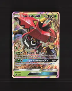 Tapu Bulu GX SM32 Sun & Moon Black Star Promo Holo Pokemon Card LP+ - Image 1