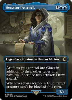 Senator Peacock (Borderless) - Ravnica: Clue Edition (CLU - Image 1