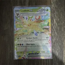 Pokemon Leafeon ex 006/131 Prismatic Evolutions 270 HP Double Rare Full Art Holo - Image 1