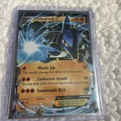 Lucario EX XY - Furious Fists #54 (2014) Ultra Rare Holo NM Pokemon - Image 1