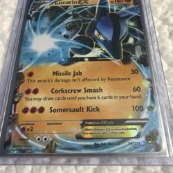 Lucario EX XY - Furious Fists #54 (2014) Ultra Rare Holo NM Pokemon - Image 2