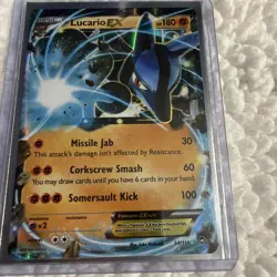 Lucario EX XY - Furious Fists #54 (2014) Ultra Rare Holo NM Pokemon - Image 5