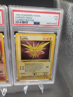 PSA 1 Sequential Set Of Pokemon Fossil Legendary Birds Articuno, Moltres, Zapdos - Image 4