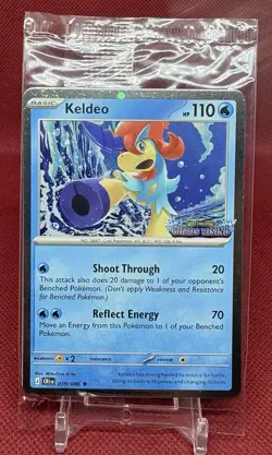 Pokemon TCG Keldeo Chaos Rising 019/086 Stamped Promo 110 HP Basic ENG Sealed - Image 1