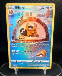 Pokemon TCG Bibarel Crown Zenith-Galarian Gallery Gg25/Gg70 Holo Ultra Rare - Image 1
