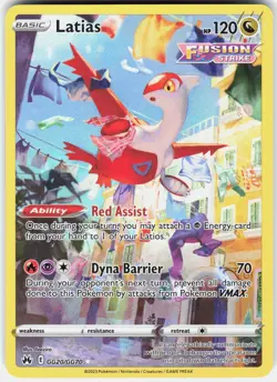 Pokemon Latias GG20/GG70 Holo Crown Zenith Galarian Gallery Pokemon NM - Image 1