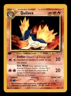 Quilava 46/111 Uncommon Neo Genesis Pokemon 1st Edition Near Mint - Image 1