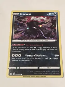 Pokemon TCG Darkrai Holo Rare - 105/189 Darkness Ablaze - Image 1