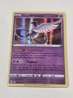 Galarian Articuno Pokemon Pokemon Evolving Skies TCG 063/203 Holo Rare - Image 1