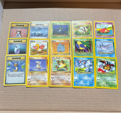 15 Pokemon Vintage Karten Sammlung -66/111 61/64 usw - Image 2