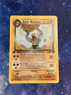 [LP/LP+] 2000 Pokemon Team Rocket Dark Machoke 1st Edition #40/82 Uncommon - Image 2
