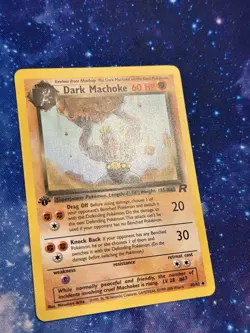 [LP/LP+] 2000 Pokemon Team Rocket Dark Machoke 1st Edition #40/82 Uncommon - Image 3