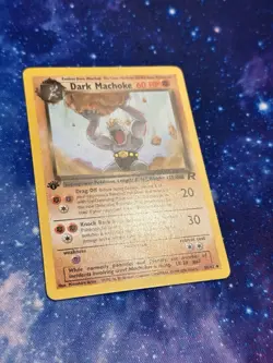 [LP/LP+] 2000 Pokemon Team Rocket Dark Machoke 1st Edition #40/82 Uncommon - Image 4