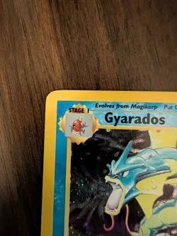 Pokemon TCG Gyarados 7/130 Base Set 2 Unlimited Holo WOTC VTG 2000 - LP-MP - Image 3