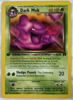 Pokemon TCG Dark Muk 41/82 1st Edition Team Rocket WotC NM - Image 1
