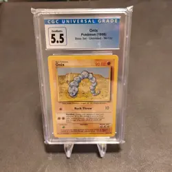 CGC 5.5 Onix Common Base Set 056/102 NM POKEMON TCG - Image 1