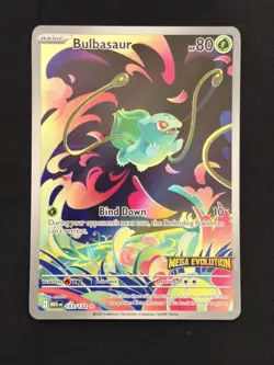 Pokemon Bulbasaur - (Stamped) 133/132 Mega Evolution Promo NM - Image 1