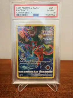 2023 DEOXYS CROWN ZENITH SWSH GG12/GG70 FA/DEOXYS POKEMON PSA 10 - Image 1